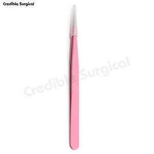 ชุดคีมหนีบขนตา4ชิ้นทำจากสเตนเลสสตีลวัสดุพลาสติกเครื่องมือความงามงานตามสั่ง - Product Image 5