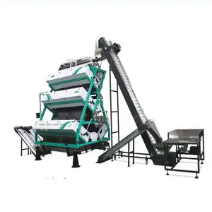 China Supply 3 Chute Ccd Color Sorter Green Tea Scented Tea Herbs Color Sorted Machine Optical Sorting Machine