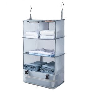 Factory Wholesale Foldable Hanging Wardrobe Storage Travel Bag for Holiday <b>Clothes</b> Organizer Portable - Product Image 5