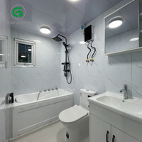 Maison conteneur de 40 pieds adaptée aux environnements froids, 3 chambres, préfabriquée, mobile, extensible, modulaire, portable pour l'Argentine