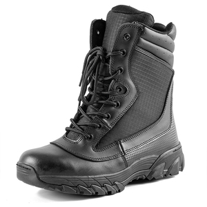 SF8 703 Typhoon Black Leather Tactical <b>Hiking</b> <b>Boots</b> High Top Lace Up Waterproof Outdoor All Seasons Men <b>Boots</b> - Product Image 6
