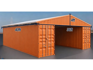 Toit de conteneur en acier de couleur personnalisée, résistant aux intempéries, pour conteneurs maritimes, fabriqué en usine, imperméable et résistant aux UV. - Product Image 4