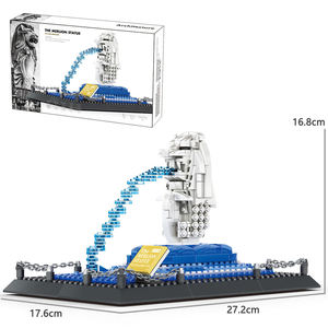 Wange 4218 Merlion Singapur, Bloques de Construcción Creativos MOC, Modelo de Ladrillos para Niños, Juego de Bloques de Construcción Educativos, Bloques de Juguete Decorativos - Product Image 4