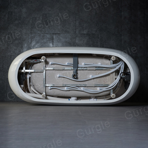 Diskon besar hidroterapi dalam ruangan luar ruangan rumah Oval bentuk perahu dewasa atlet santai elektronik bak mandi pijat gelembung udara - Product Image 5