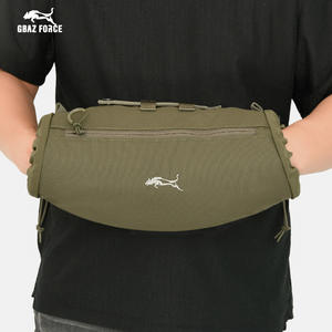 กระเป๋าคาดเอว Gbaz Force Tactical ลายพรางสีเขียว สายสะพายถอดได้ ระบบ Molle อุปกรณ์กลางแจ้งสำหรับทุกเพศ - Product Image 4