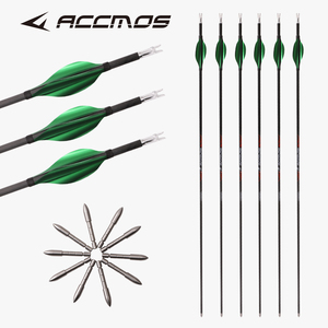 Poearcus Flèche de tir à l'arc en Carbone Flèche de Chasse 30