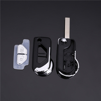 Coque universelle de clé de voiture intelligente Coque de clé de voiture pliante à 2 boutons Couverture de clé à distance de véhicule intelligent