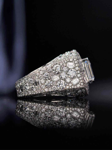 Custom 925 Sterling <b>Silver</b> Championship Moissanite <b>Ring</b> Hip Hop Rapper Style Unisex Fashion Jewelry Gift for <b>Men</b> Women - Product Image 3