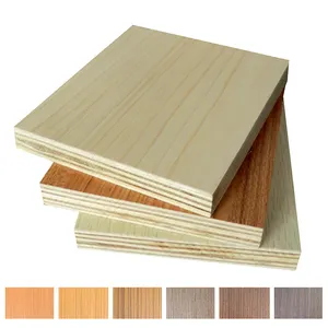 Full Birch 18 Mm Waterproof Door Box Uv Playwood Basswood Wooden Plywood For Construction