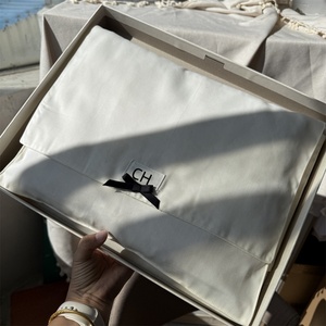 Organic Cotton Natural Color <b>Envelope</b> Bag Logo Screen Printed Recyclable Luxury New Style <b>Gift</b> Bag - Product Image 2