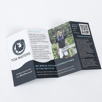 Service d'impression personnalisé de flyers publicitaires créatifs et durables recto-verso avec dos adhésif 5x7 pour campagnes marketing
