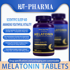 Gommes à la mélatonine HJT de haute qualité pour adultes, régulent le cycle du sommeil, bénéfiques pour les insomniques, améliorent l'immunité, fournissent de l'énergie, 60 unités - Product Image 2