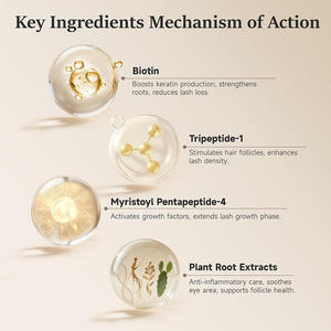 पलक और भौंरा विकास सीरम लैश एन्हासर कार्बनिक पलक विकास उपचार मोटी और लंबी पलक - Product Image 4
