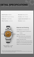 Montre de plongée de luxe pour homme de marque supérieure, étanche 20 bars, automatique, mécanique, réserve de marche, verre saphir, acier inoxydable 316L
