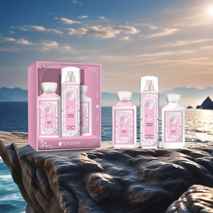 Juego de Regalo de Baño V.V.LOVE, Aroma Original a Frutas, <span class=keywords><strong>Perfume</strong></span> de Jardín <span class=keywords><strong>VIP</strong></span>, Aroma Amaderado para Uso Diario - Product Image 1