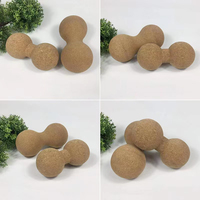 Yeway, le meilleur et le moins cher ensemble de balles de massage en liège écologiques de 30 mm, 100 % liège, pour la thérapie des tensions musculaires profondes