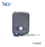 Télécommande étanche YET007 en plastique à code tournant, 2 boutons, 433 MHz, pour porte de garage, volet roulant/porte battante