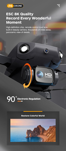 KBDFA Máy Bay Không Người Lái P8 8K Camera Kép Wifi FPV Bốn Mặt Hồng Ngoại Chống Chướng Ngại Vật Gấp Gọn Quà Tặng Máy Bay Trực Thăng - Product Image 4