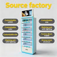 Vitrine de présentation verrouillable pour cigarettes et tabac sans flamme, meuble de présentation pour magasin de tabac avec étagère LED