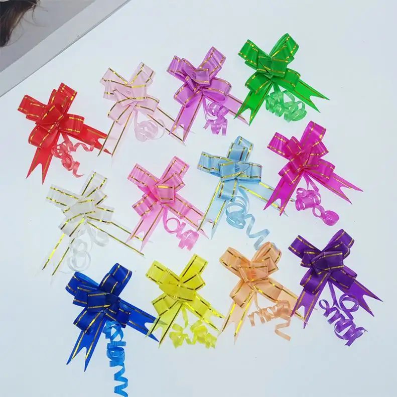 도매 공장 공급 8 cm 맞춤 인쇄 리본 나비 풀 나비 넥타이 선물 랩 포장용 리본
