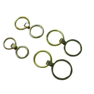 Conectores de liga de zinco O-ring para biquíni reutilizáveis, fivelas de metal para roupa de banho, para roupas de ioga