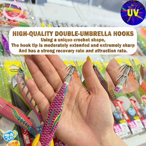 Totanara Artificiale Luminosa #2.5 #3.0 #3.5 ad Affondamento Rapido in ABS da 20g Gambero di Legno Esca per Pesca in Acqua Salata - Product Image 4