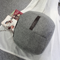 Pouf personnalisé rond pour meubles, lit-balançoire, tabouret décoratif, usb, pour salon