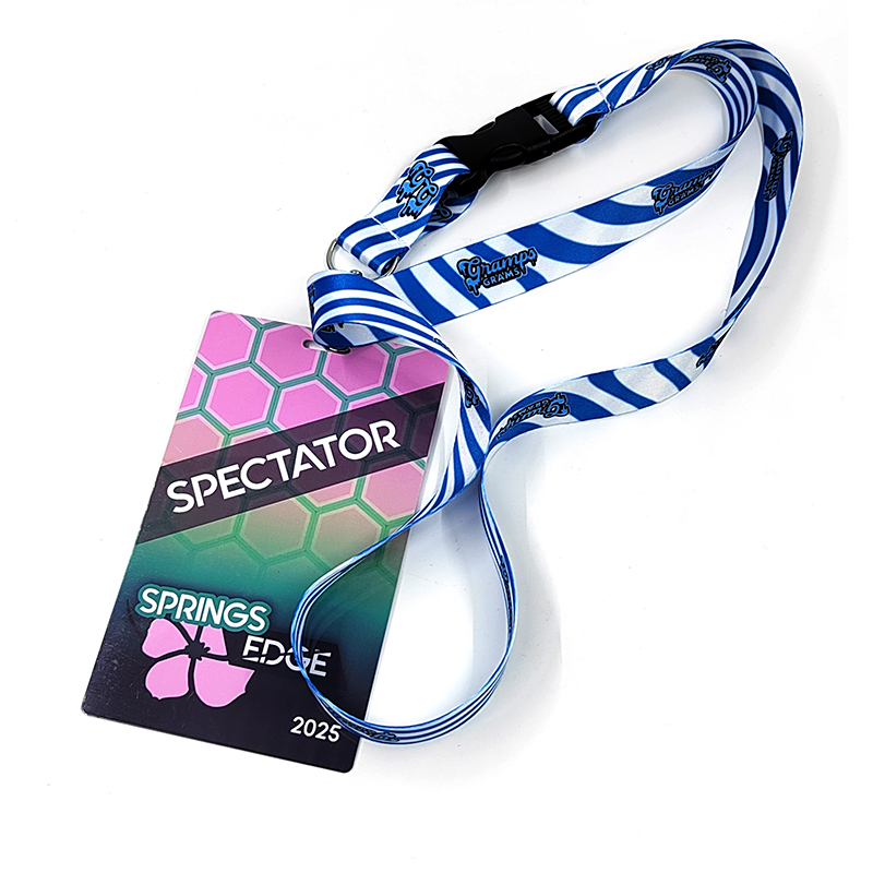 Custom Print Vip Laminated Name Badges Lanyards For Events Vip Backstage Passes