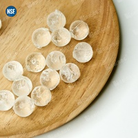 Billes de polyphosphate Siliphos transparentes pour le traitement de l'eau et la prévention des taches de calcaire dans les machines à café