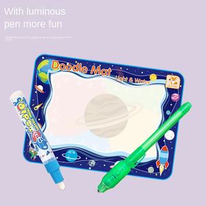 Детская портативная доска для рисования, бумажное цветное одеяло для письма, граффити, светящаяся ручка, декомпрессионная игрушка для пластика - Product Image 1