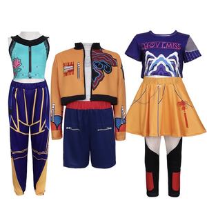 Disfraz <span class=keywords><strong>de</strong></span> Cosplay Al Por Mayor <span class=keywords><strong>de</strong></span> K-pop <span class=keywords><strong>Cazador</strong></span> <span class=keywords><strong>de</strong></span> Demonios Uniforme <span class=keywords><strong>de</strong></span> Escuela Secundaria Traje Negro Rumi Mira Zoey para Fiesta <span class=keywords><strong>de</strong></span> Halloween - Product Image 1