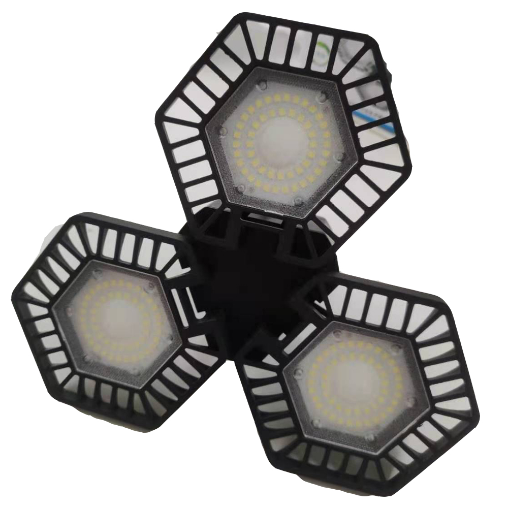 New 60 Watts Aluminum Basement Light with Adjustable Multi-Position Panels 6000LM Garage Light