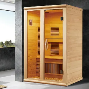 Kaliteli sauna ve buhar kombine geleneksel ıslak sauna odası kuru kızılötesi ile cam kapi ozon sauna
