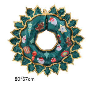 Nouveau ballon de <span class=keywords><strong>film</strong></span> d'aluminium de père noël et de bonhomme de neige ballons de fête décoratifs d'arbre de noël pour l'atmosphère de fête - Product Image 1