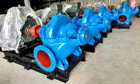 Pompe centrifuge horizontale à double aspiration à corps divisé en deux parties pour l'approvisionnement en eau municipale, l'irrigation et le drainage