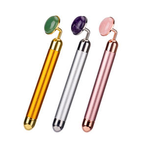 Impression gratuite de logo Masseur Facial Roller Energy beauty bar 24k golden pulse facial masseur 3D T Bar T-Shape <span class=keywords><strong>Face</strong></span> Lift Massager - Product Image 4