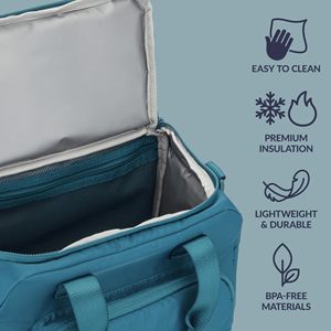 Pranzo isolato borsa <span class=keywords><strong>ExtraLarge</strong></span> capacità per adulti borsa da pranzo con tracolla vano esterno - Product Image 5