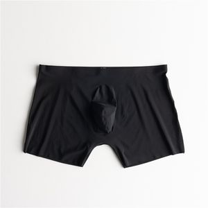 Ropa Interior Masculina OEM de Seda de Hielo, Calzoncillos Boxer de Una Pieza sin Costuras con Perforaciones 3D, Ultrafinos, Transparentes, Modernos, Estilo Desnudo - Product Image 1