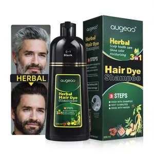 Hair styling products cosmetics Herbal hair dye shampoo for men