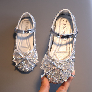 Chaussures de princesse à semelle souple pour filles de 4 à 16 ans, chaussures de princesse pour spectacle, chaussures de princesse pour mariage, chaussures de princesse à nœud papillon pour filles - Product Image 5