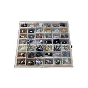 Rock and mineral specimen supplier 24 kinds rock mineral specimen for teaching