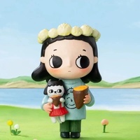 POP MART Nyota Chibi Maruko Chan Seri Mainan Blind Box Trendi Kotak Misteri Figur Aksi Kejutan Model Lucu Hadiah