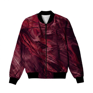 Custom Men's & Women's Stand <b>Varsity</b> <b>Jacket</b> K-VJ-188 Colorful Abstract Fitness Design Winter Polyester Fleece Embroidery - Product Image 5