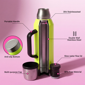 Bouteille d'eau sport portable en acier inoxydable Everich 30oz <span class=keywords><strong>avec</strong></span> poignée pour usage extérieur 2026 - Product Image 5