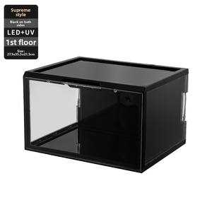 Caja de Almacenamiento Apilable de Plástico con LED para Zapatos, Transparente, con Imanes Laterales, a Prueba de Polvo, 100% Material Nuevo - Empaque Innovador para Zapatos - Product Image 4