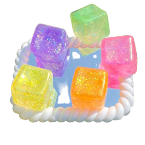 Tpr Chất Liệu Dễ Thương Trẻ Em Món Quà Vui Vẻ Ướt Mềm Bóp Đồ Chơi <span class=keywords><strong>Fidget</strong></span> Đồ Chơi Bột Vàng Maltose <span class=keywords><strong>Cube</strong></span> - Product Image 2