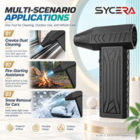 Souffleur d'air rechargeable 130000 tr/min, 8000 mAh, sans fil, dépoussiéreur électrique, ventilateur portable OEM ODM pour le dépoussiérage des voitures