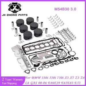 M54B30 Motor Kompletter Dichtungssatz Kolbenringe Lagersatz für BMW 3.0 3.0L <span class=keywords><strong>306S3</strong></span> 330i 530i 730i X3 X5 Z3 Z4 E46 E36 E39 E53 M54 B30 3.0T - Product Image 2