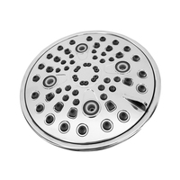 Pomme de douche à effet pluie de haute qualité 6 pouces en ABS finition chromée Pomme de douche à effet pluie à économie d'eau pour hôtel avec installation facile
