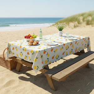 Wholesale Custom Printed PEVA Anti-slip Branded <strong>Tablecloth</strong> OEKO-TEX Certified Durable Waterproof Easy Clean <strong>Wipeable</strong> - Product Image 1